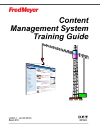 Content Management System Training Guide cover