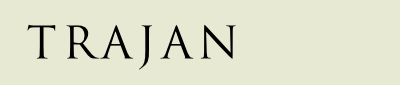 Image of Trajan font sample.